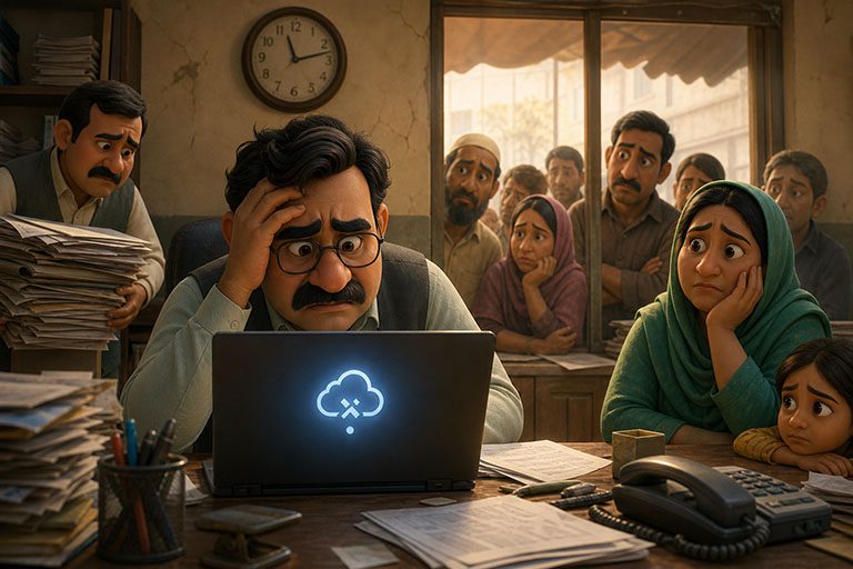 School staff stuck when internet is down and cloud systems fail
